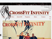 Tablet Screenshot of crossfitinfinity.com